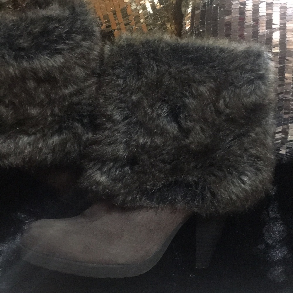 Fur booties